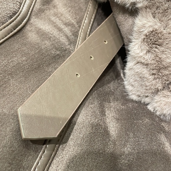 Faux Suede Biker Jacket - Picture 9 of 12